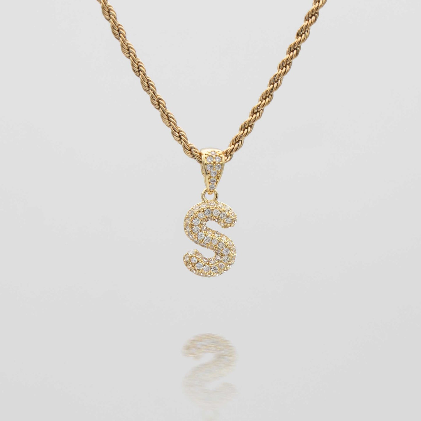 ICY Mini Bubble Initial Necklace