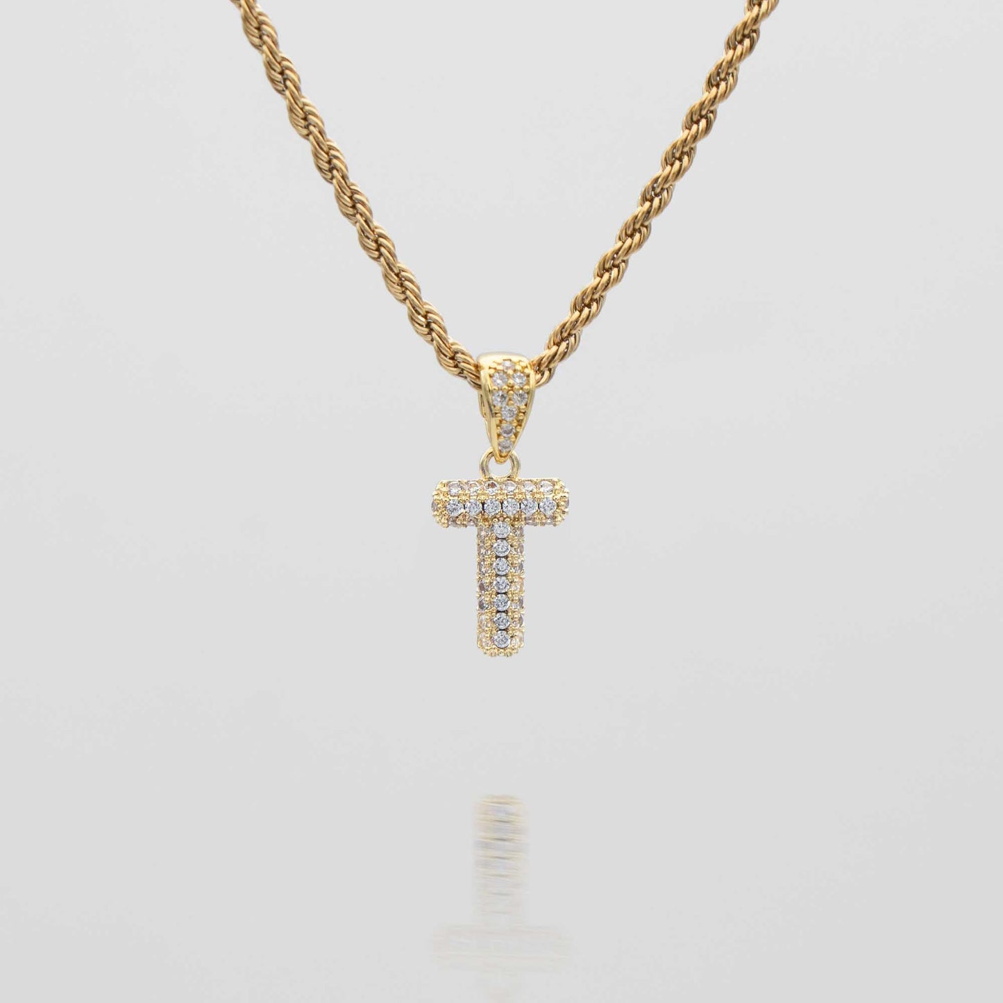 ICY Mini Bubble Initial Necklace