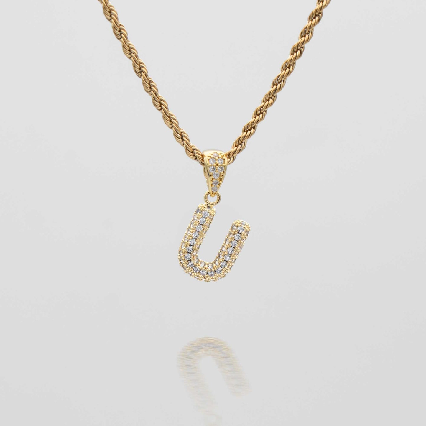 ICY Mini Bubble Initial Necklace