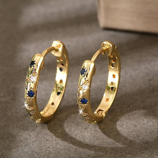 Orecchini a Goccia Lucidi in Oro Vintage