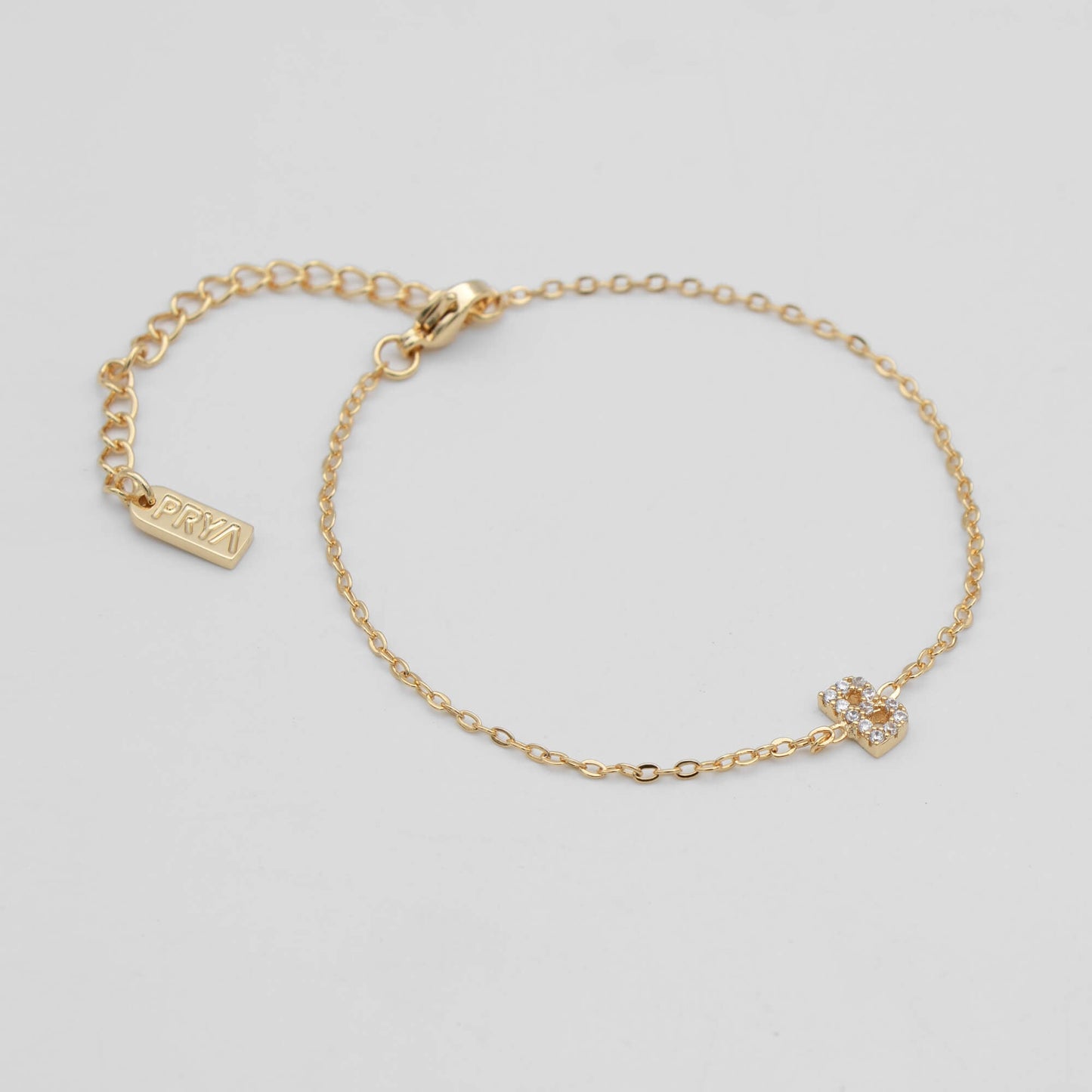 Lana icy initial bracelet