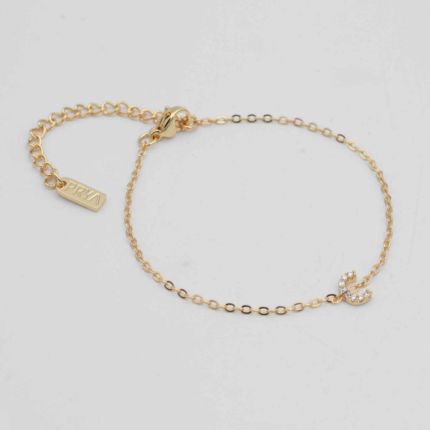 Lana icy initial bracelet