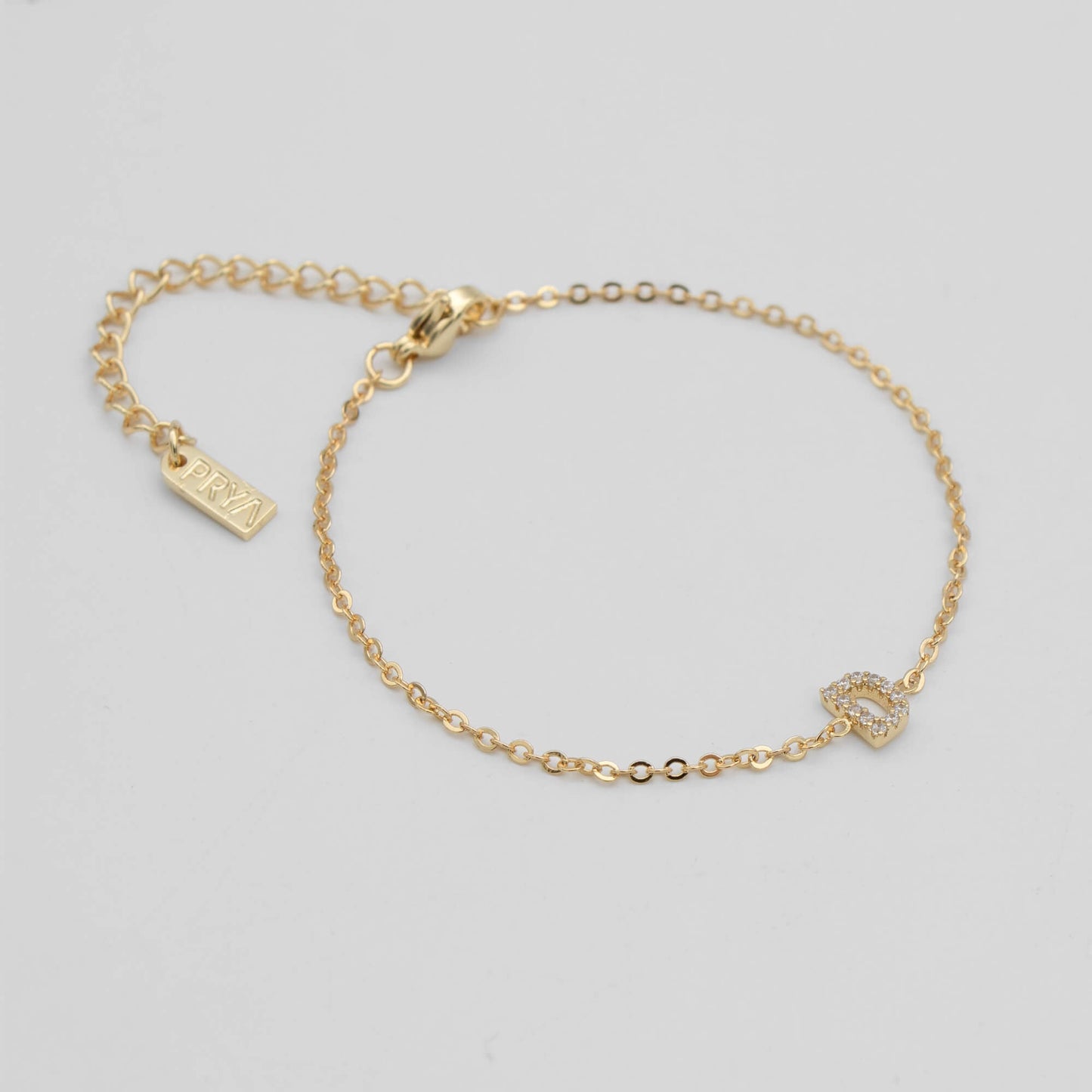 Lana icy initial bracelet