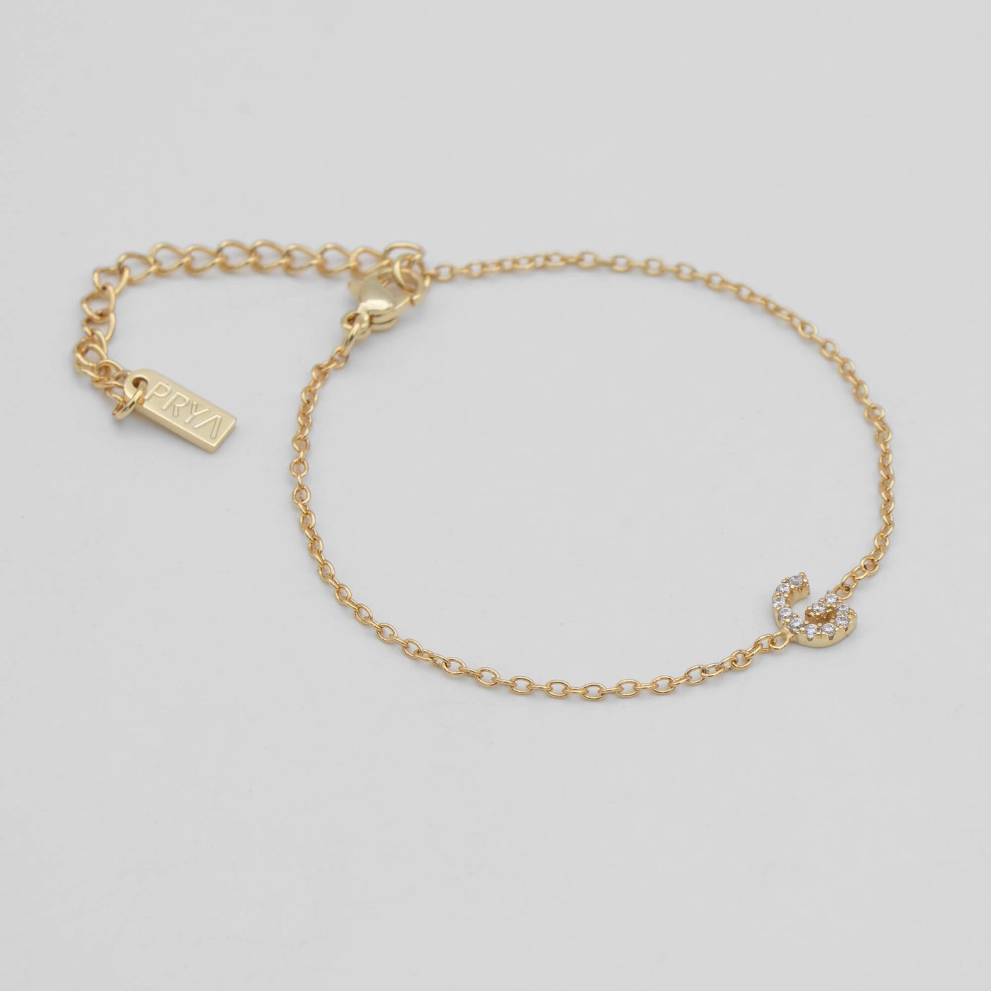 Lana icy initial bracelet
