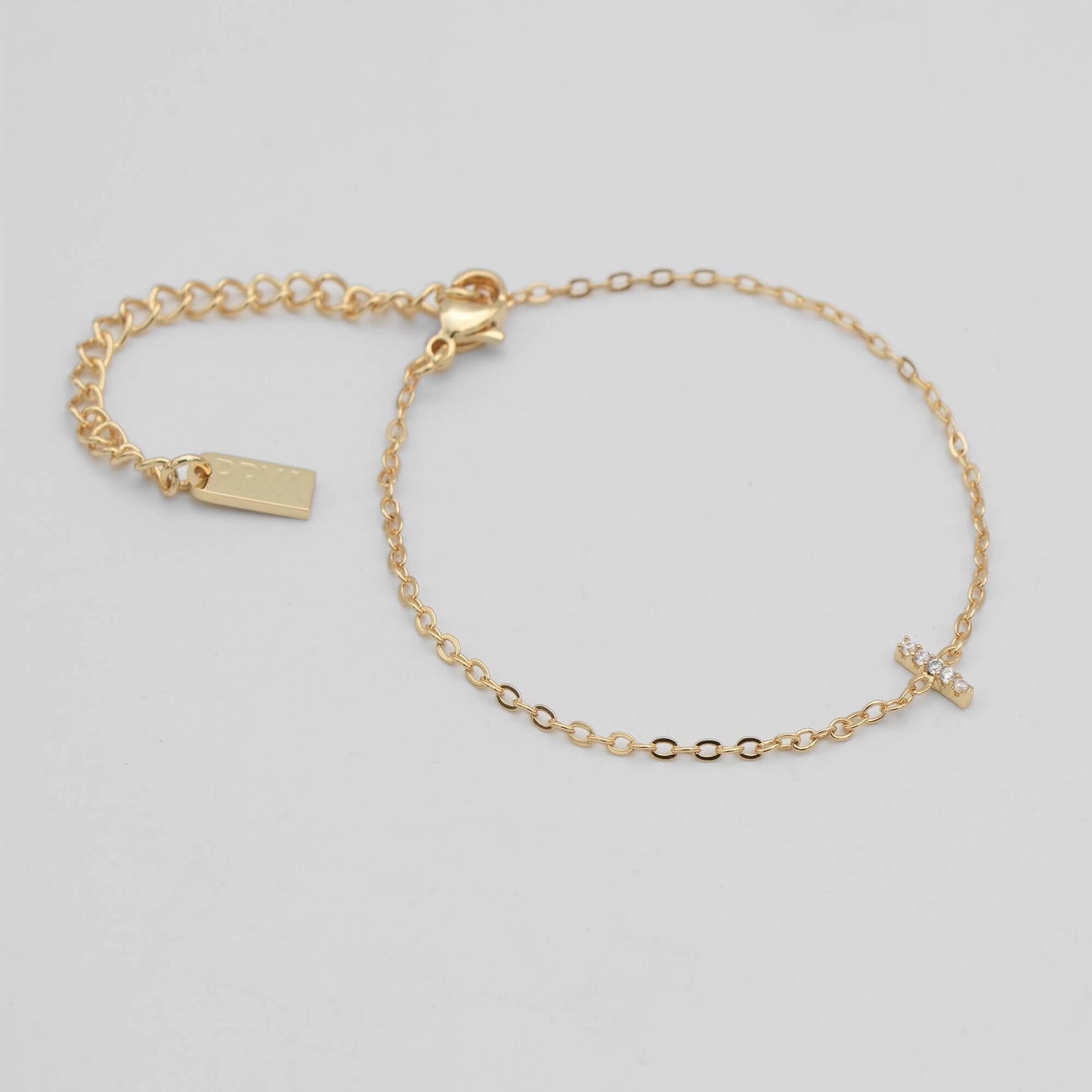 Lana icy initial bracelet