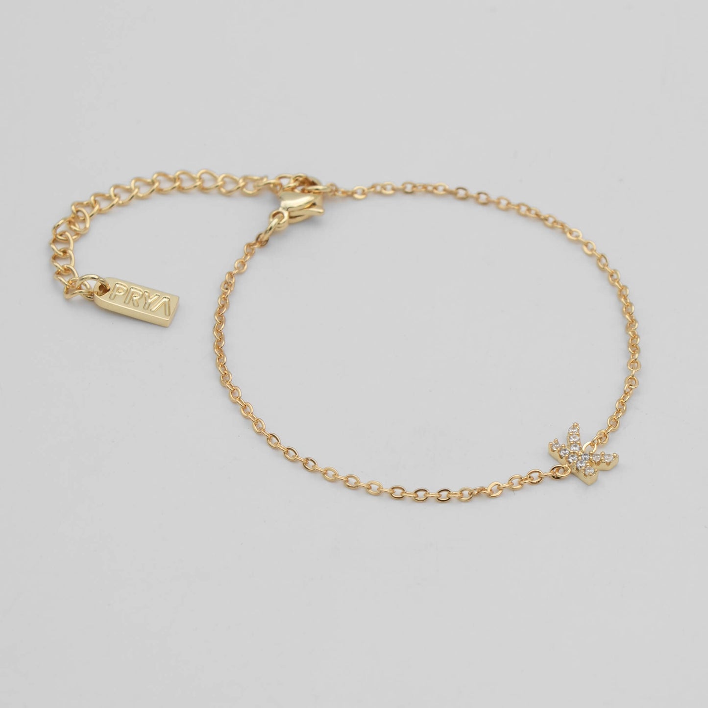 Lana icy initial bracelet