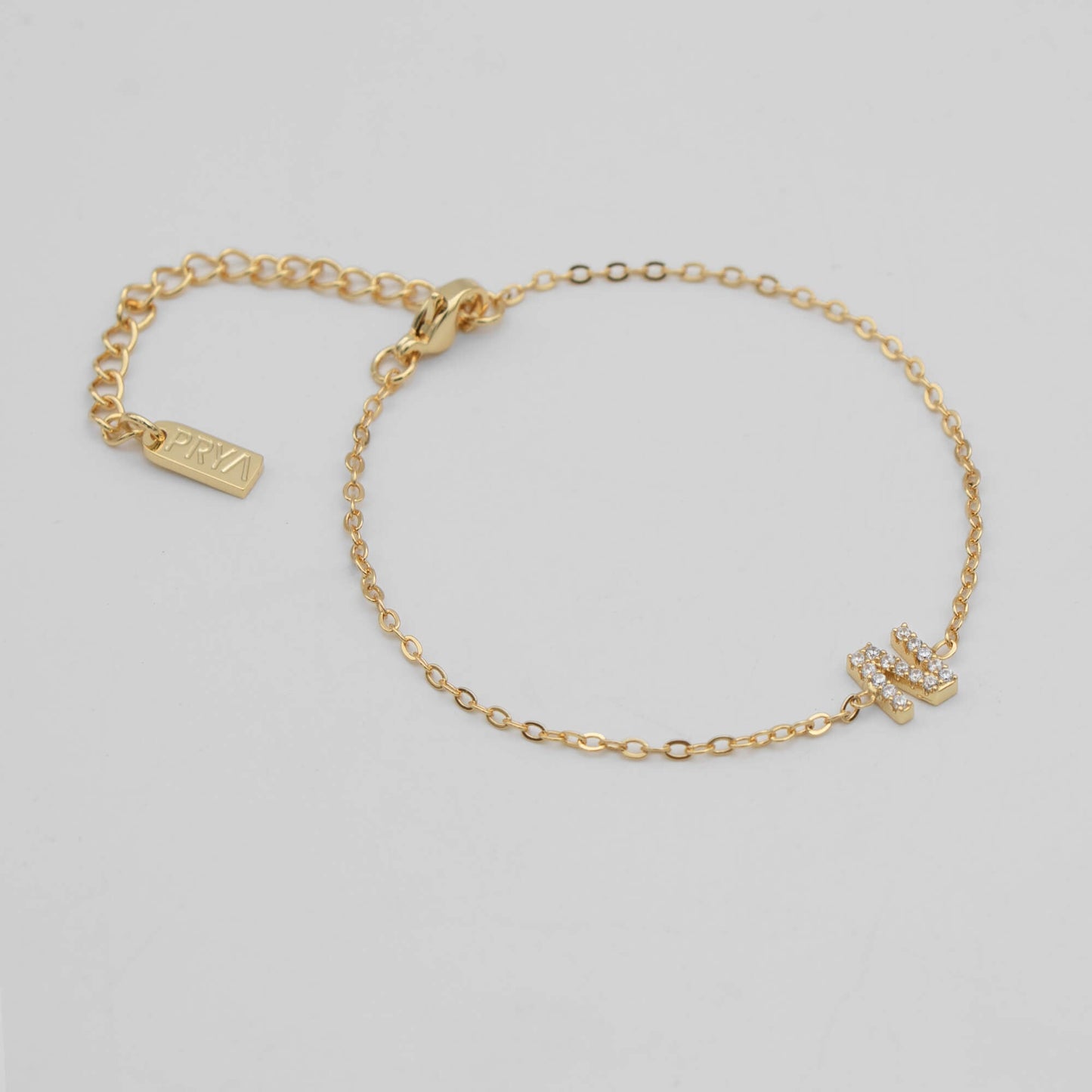 Lana icy initial bracelet
