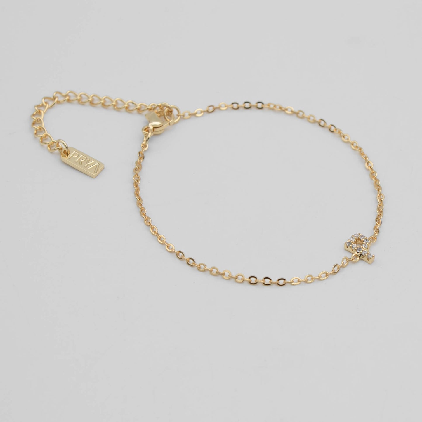 Lana icy initial bracelet