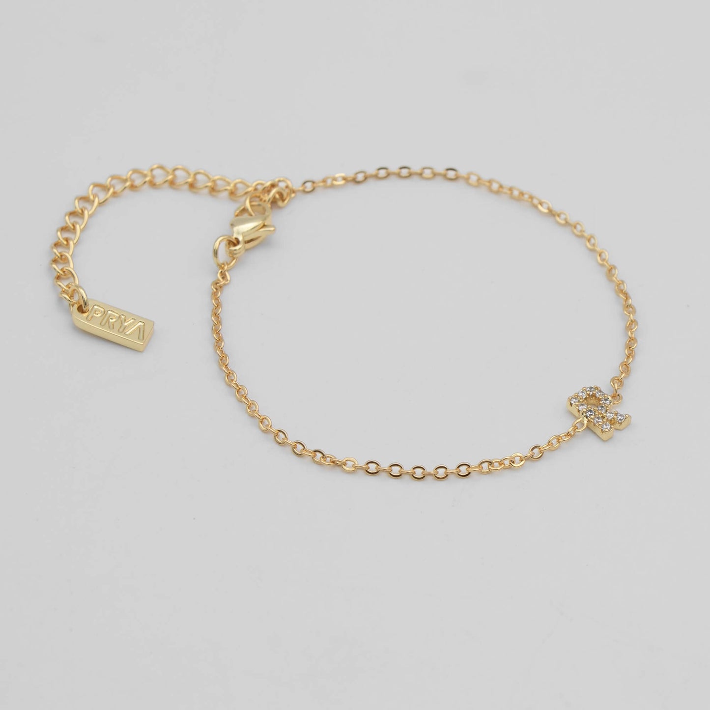 Lana icy initial bracelet