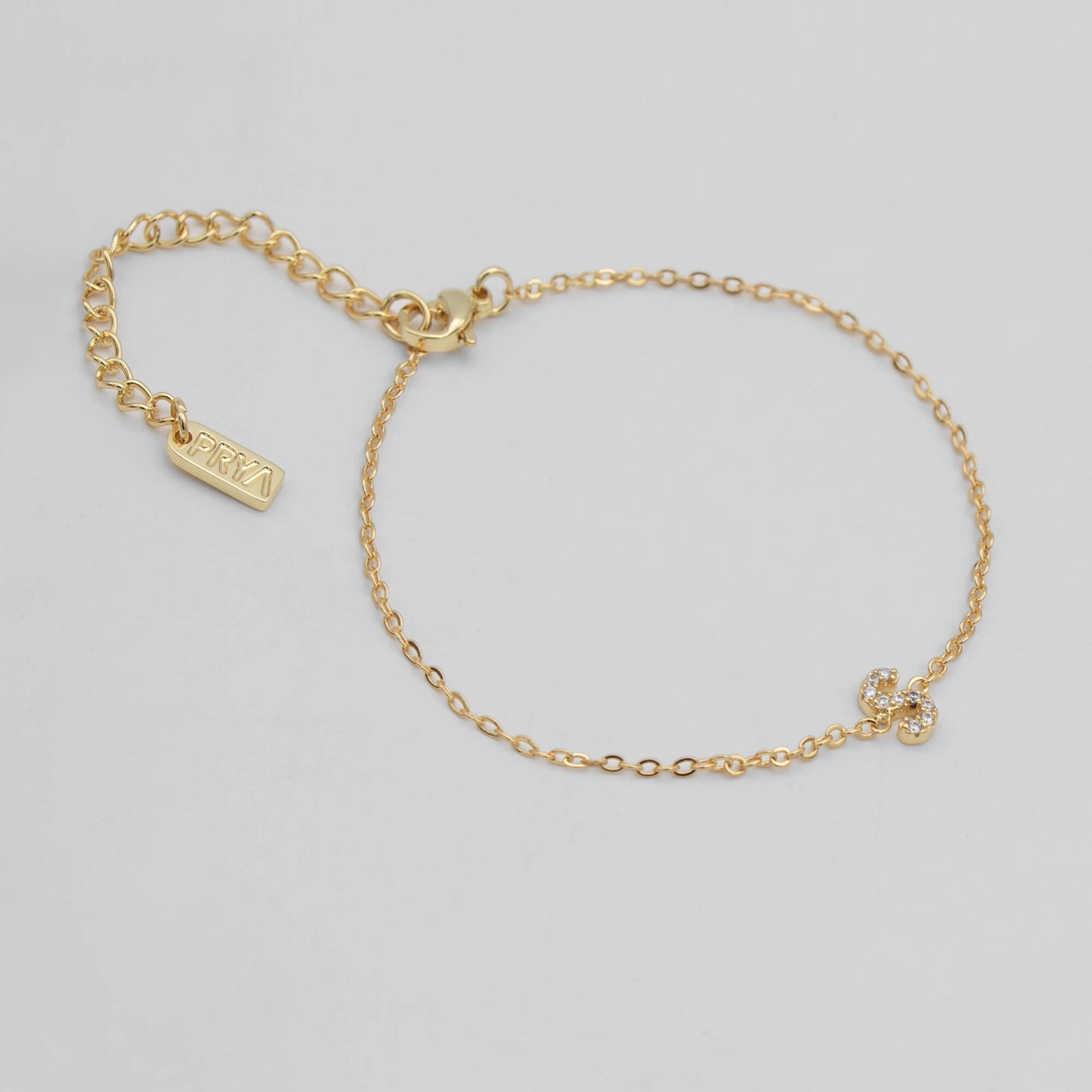 Lana icy initial bracelet