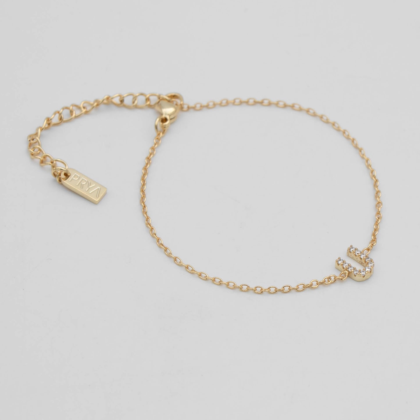 Lana icy initial bracelet