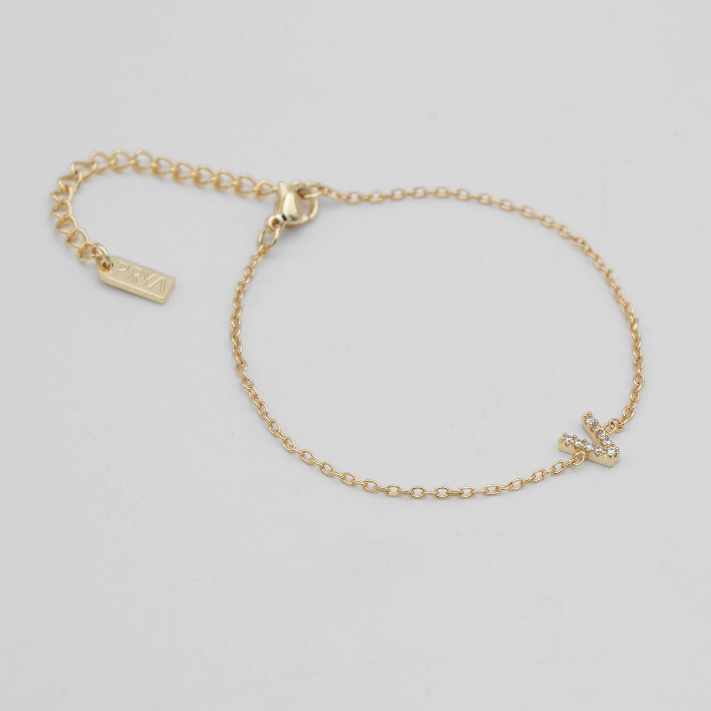 Lana icy initial bracelet
