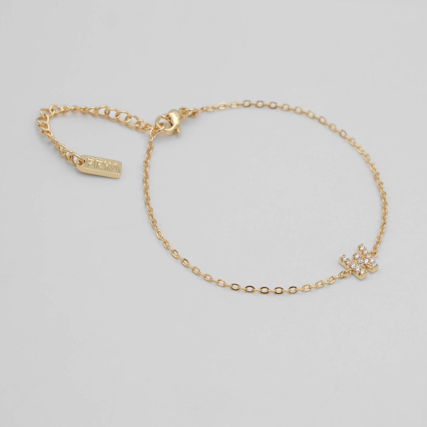 Lana icy initial bracelet
