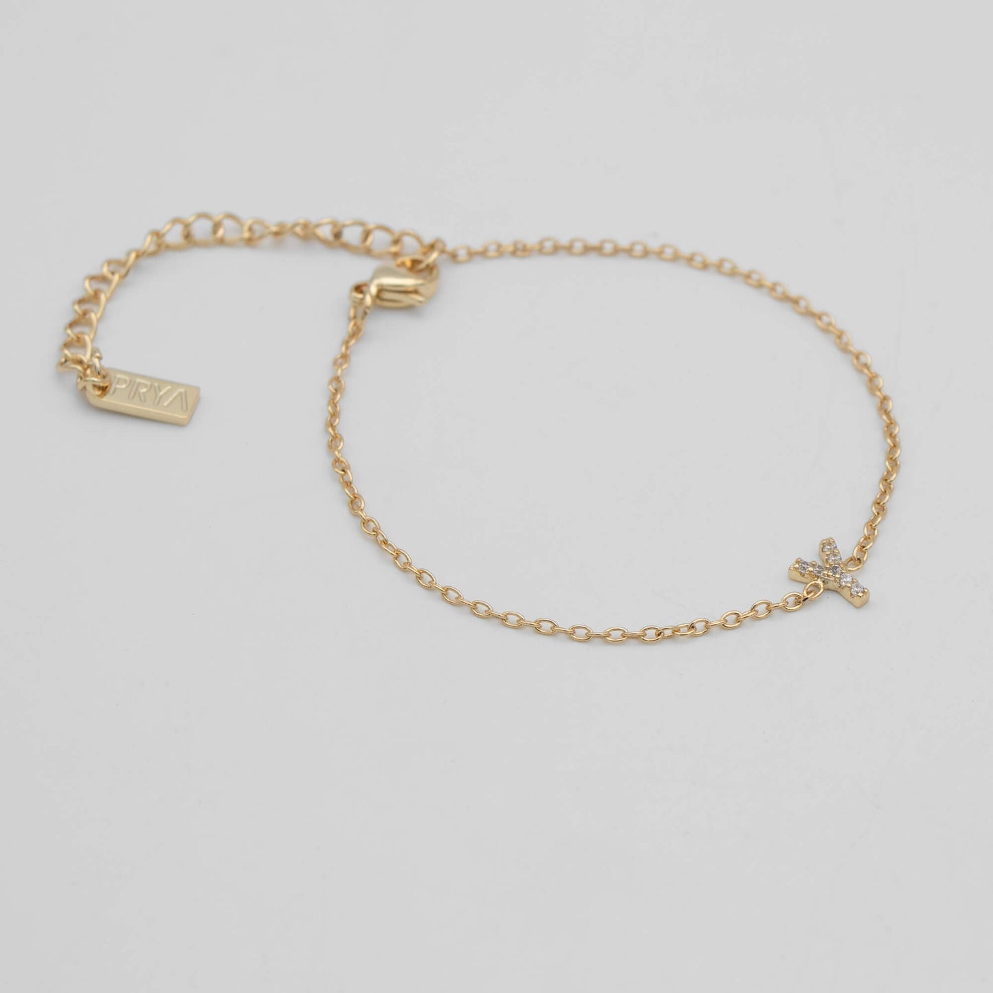 Lana icy initial bracelet