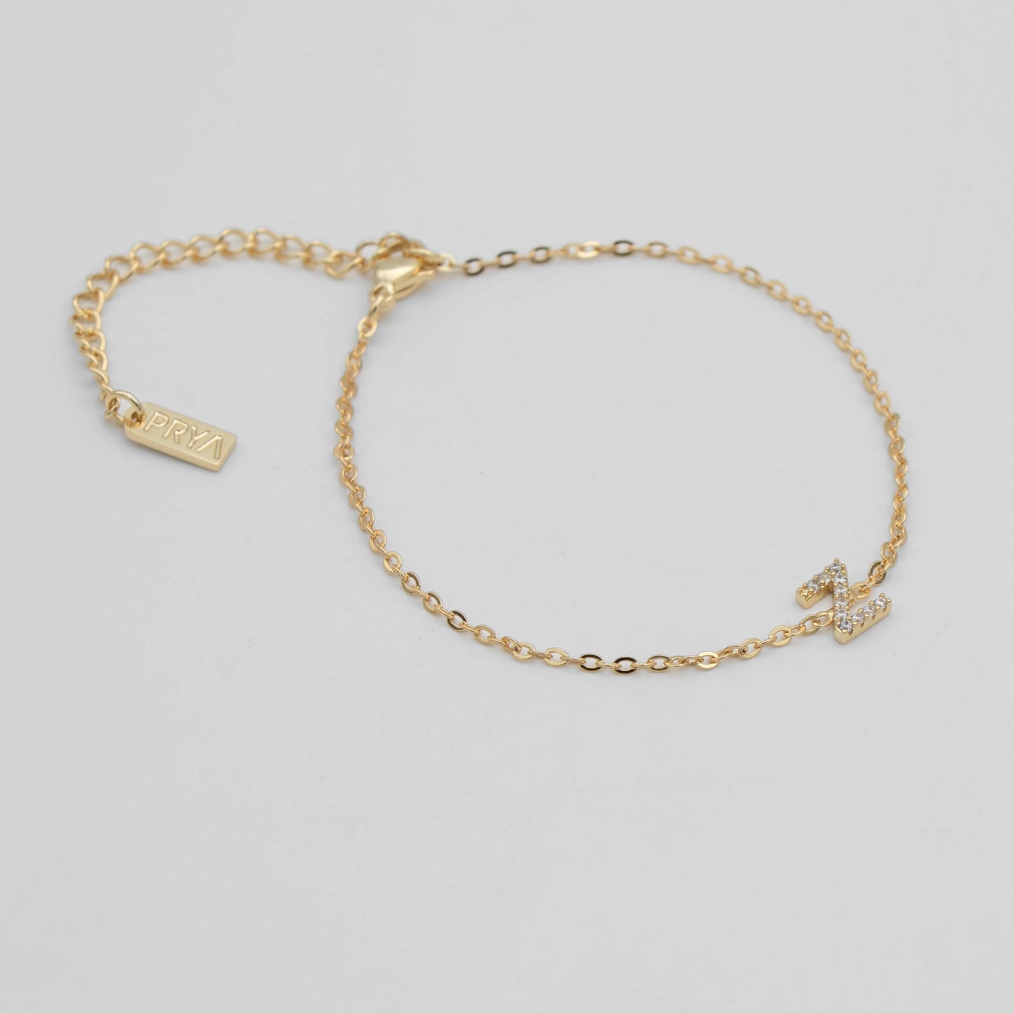 Lana icy initial bracelet