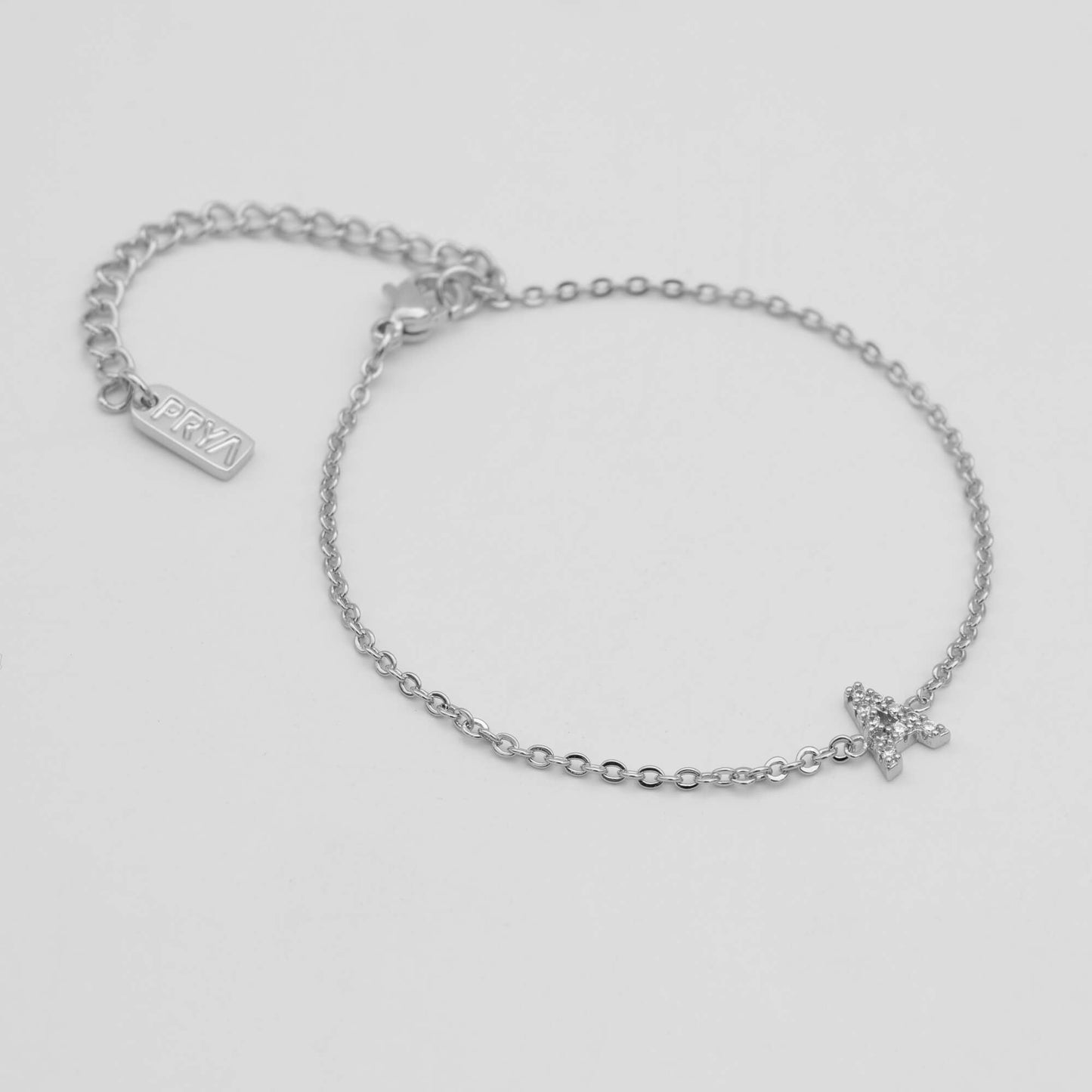 Lana icy initial bracelet
