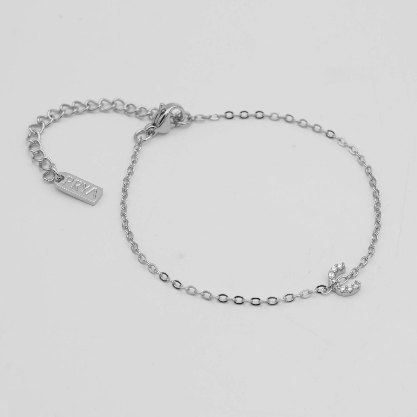 Lana icy initial bracelet