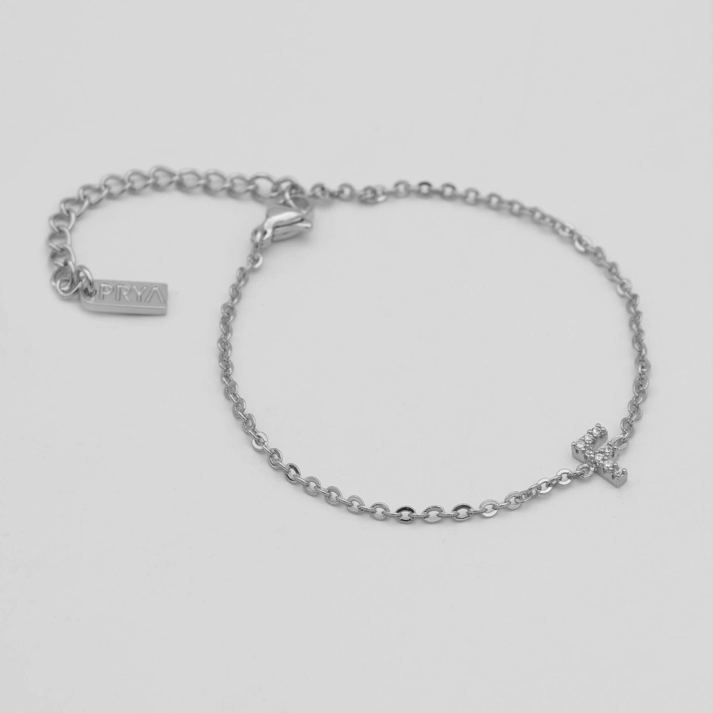 Lana icy initial bracelet