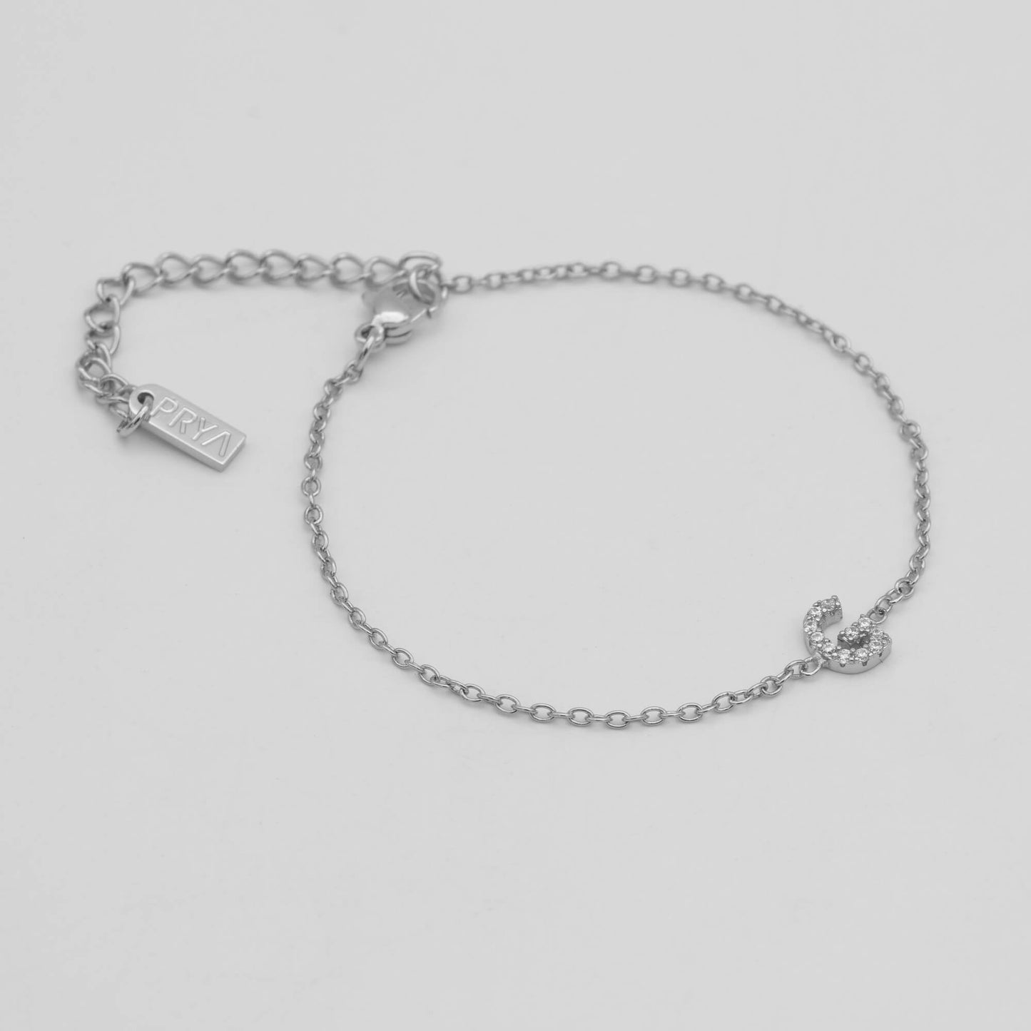 Lana icy initial bracelet