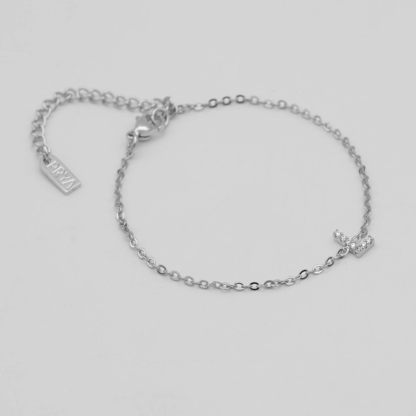 Lana icy initial bracelet