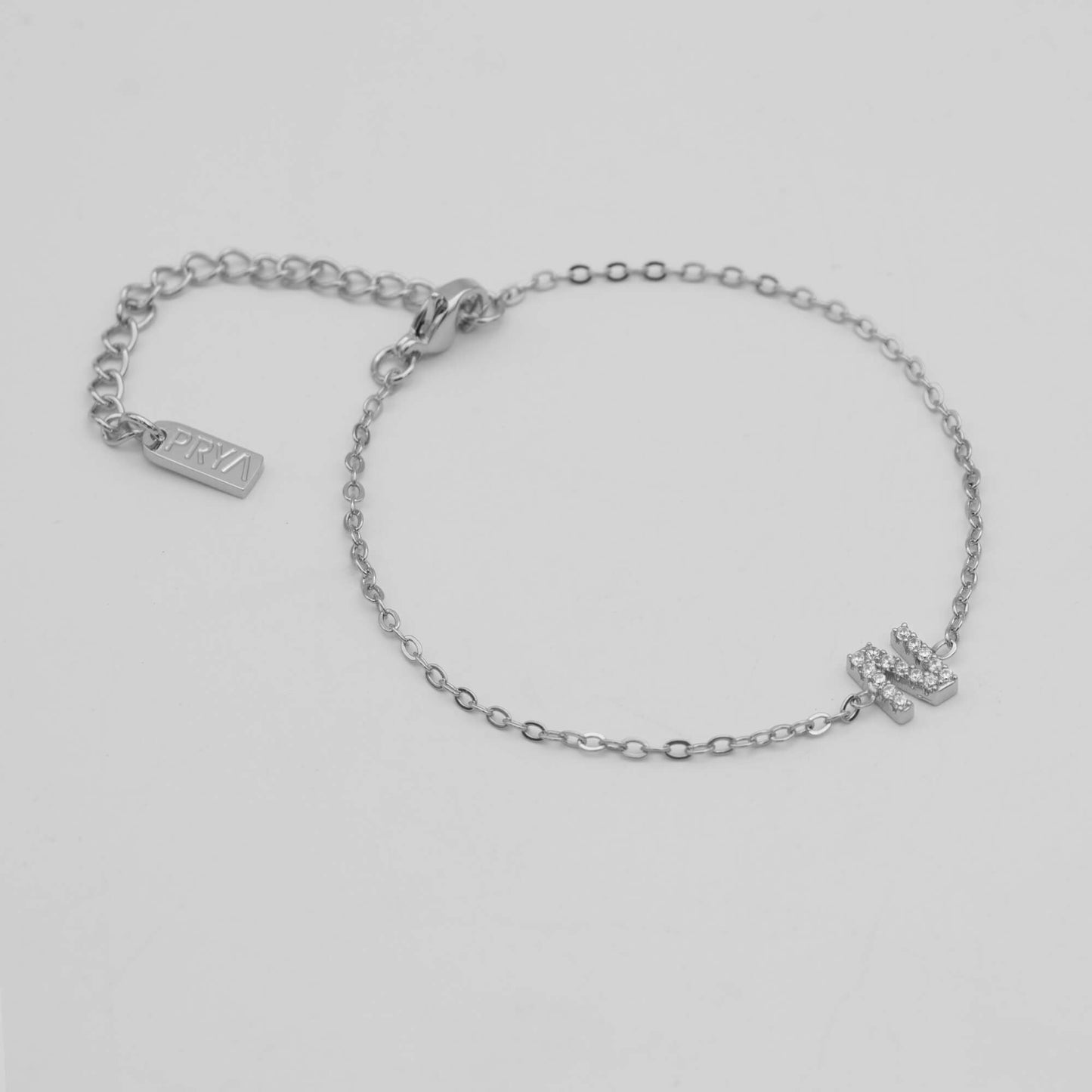 Lana icy initial bracelet