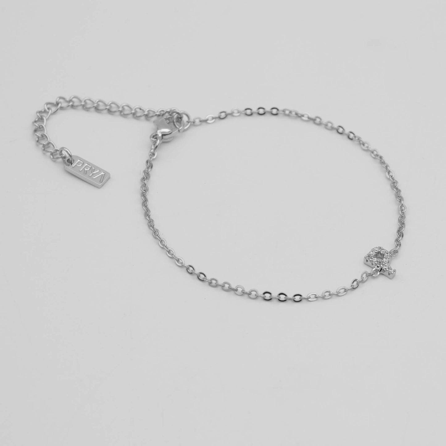Lana icy initial bracelet