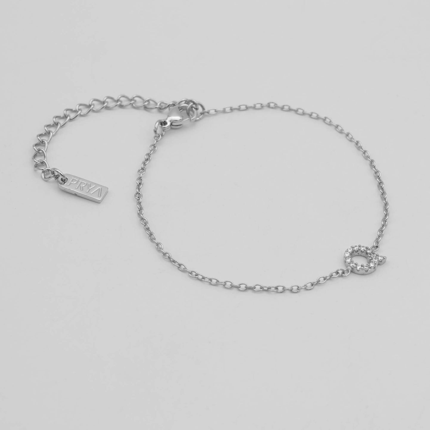 Lana icy initial bracelet
