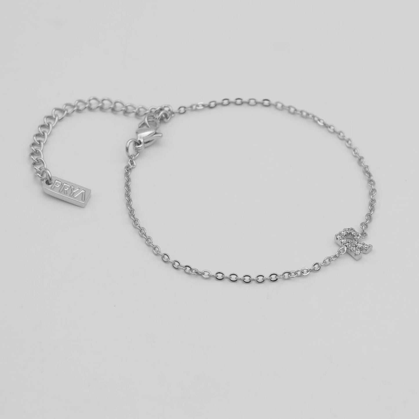 Lana icy initial bracelet