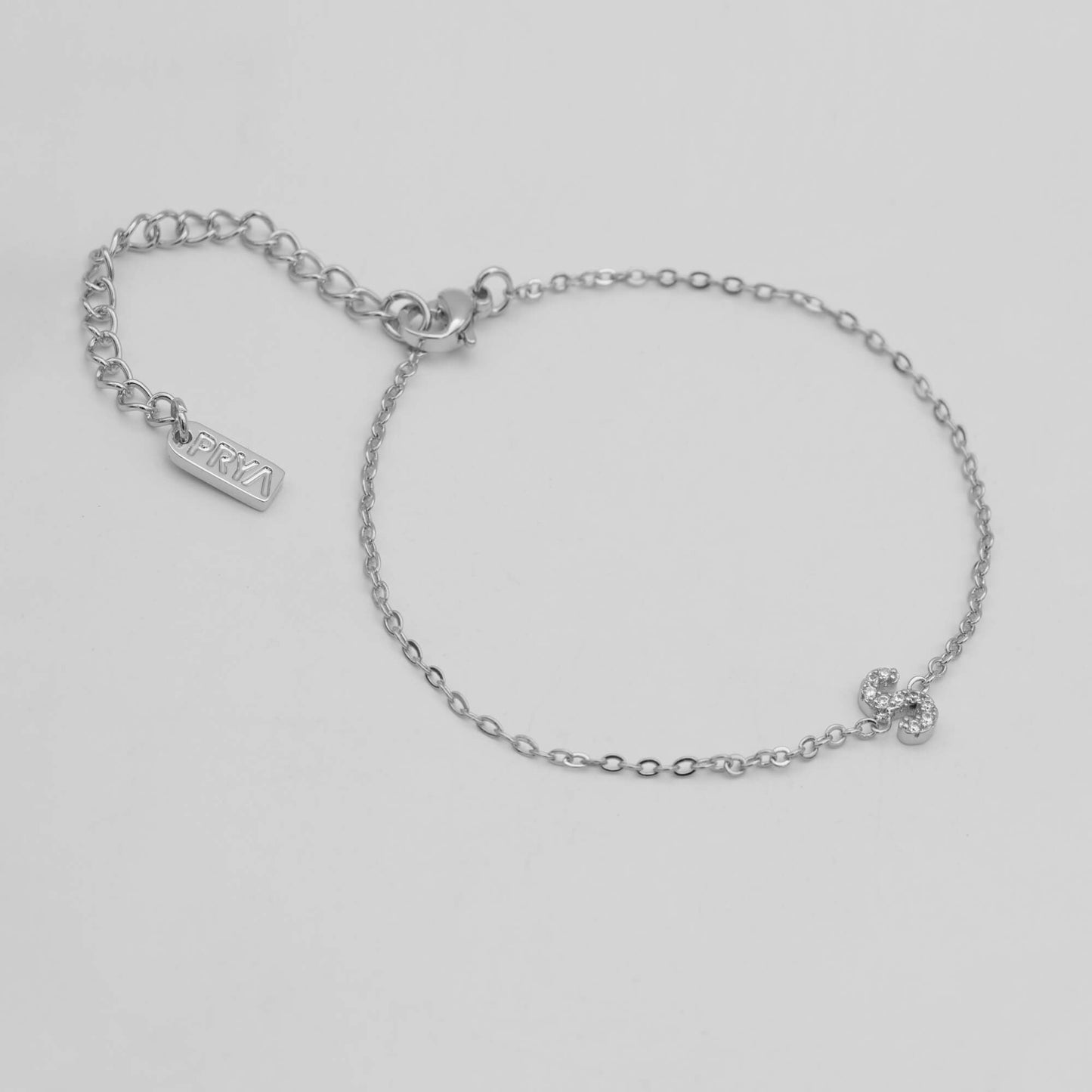 Lana icy initial bracelet