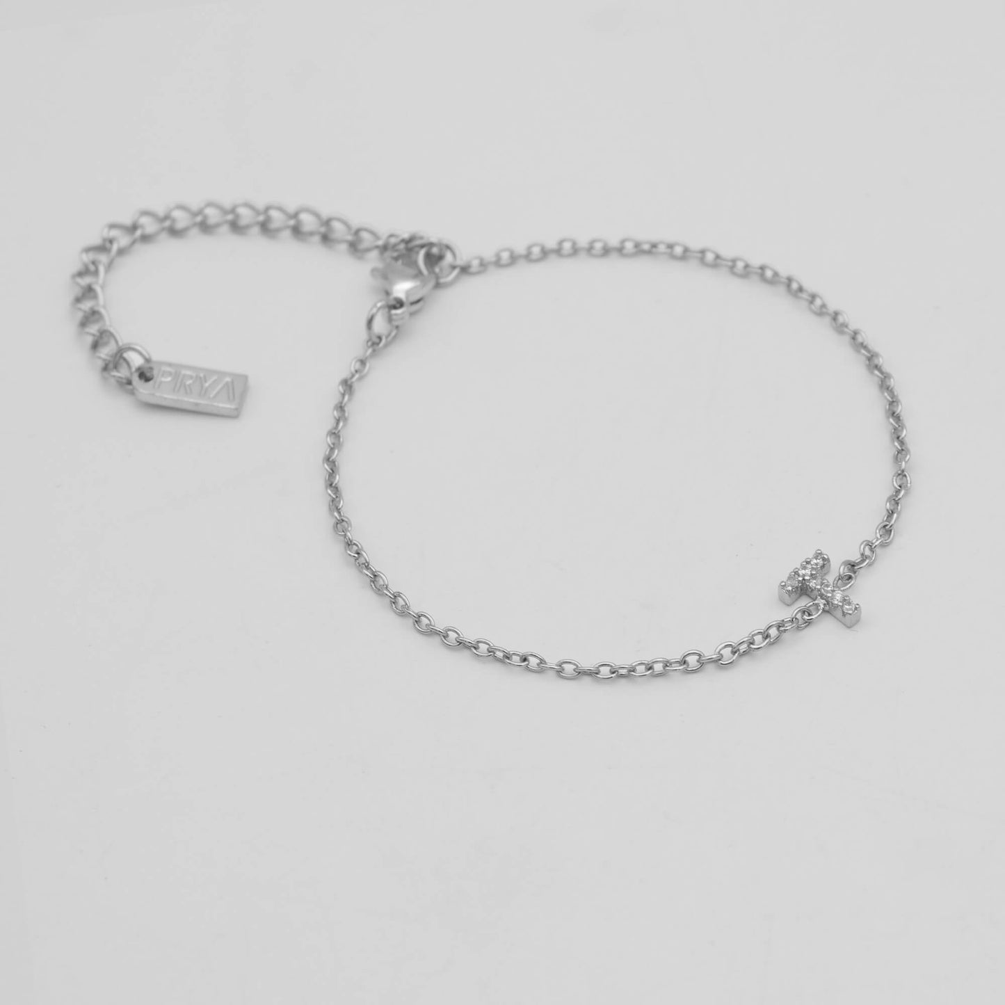 Lana icy initial bracelet