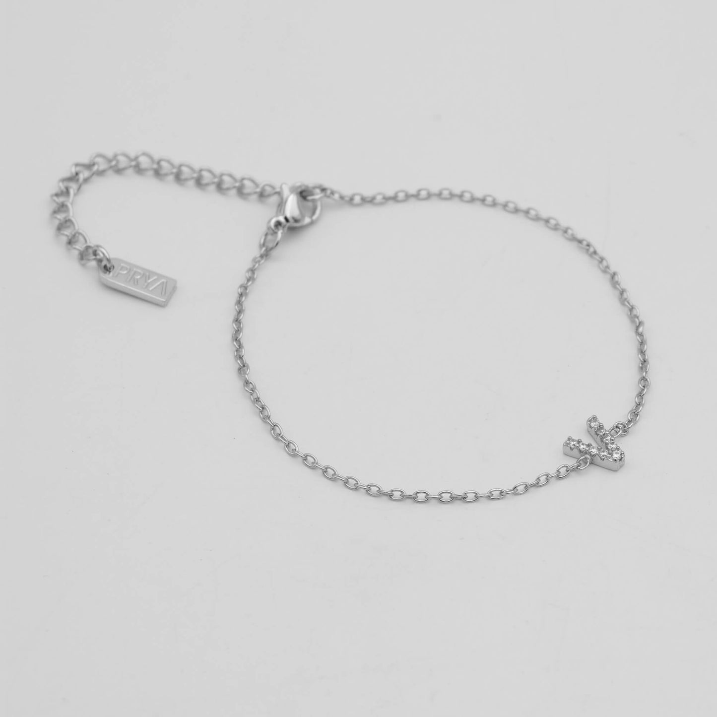 Lana icy initial bracelet