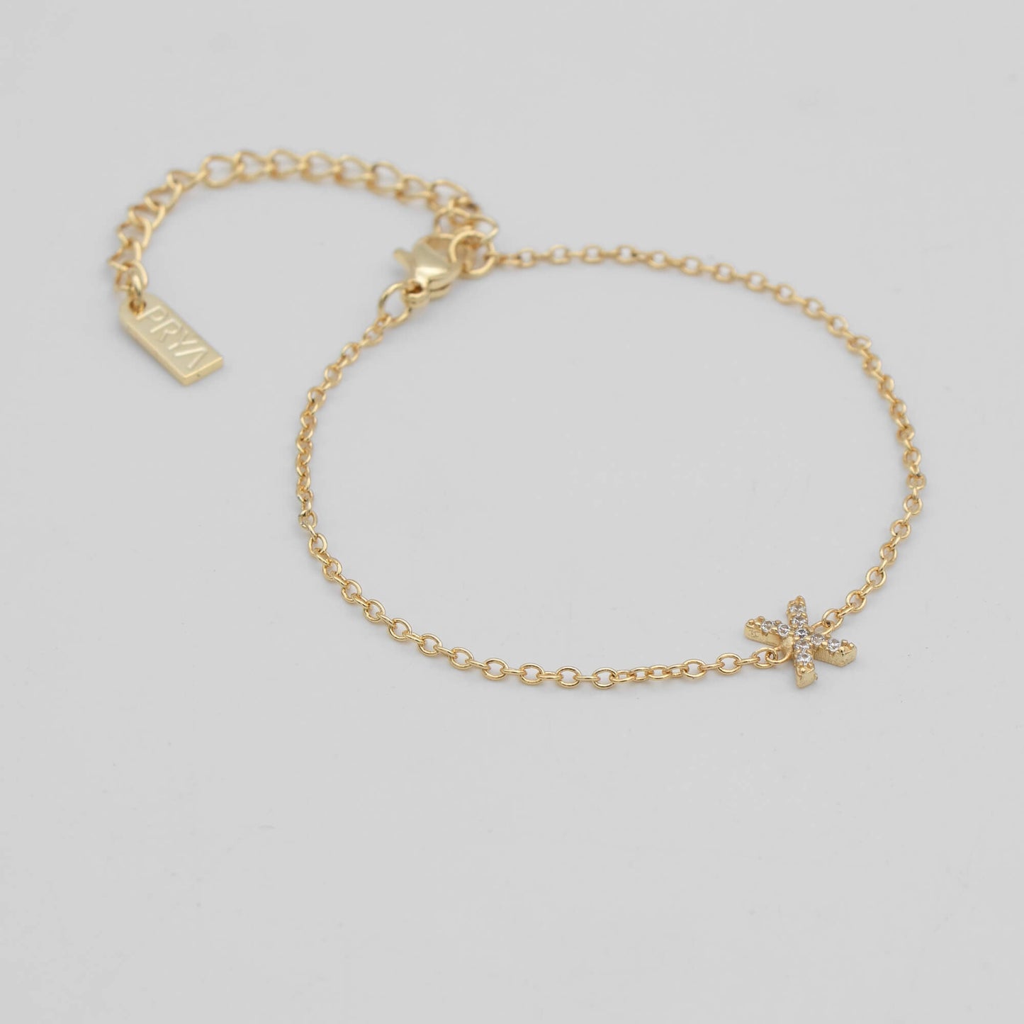 Lana icy initial bracelet