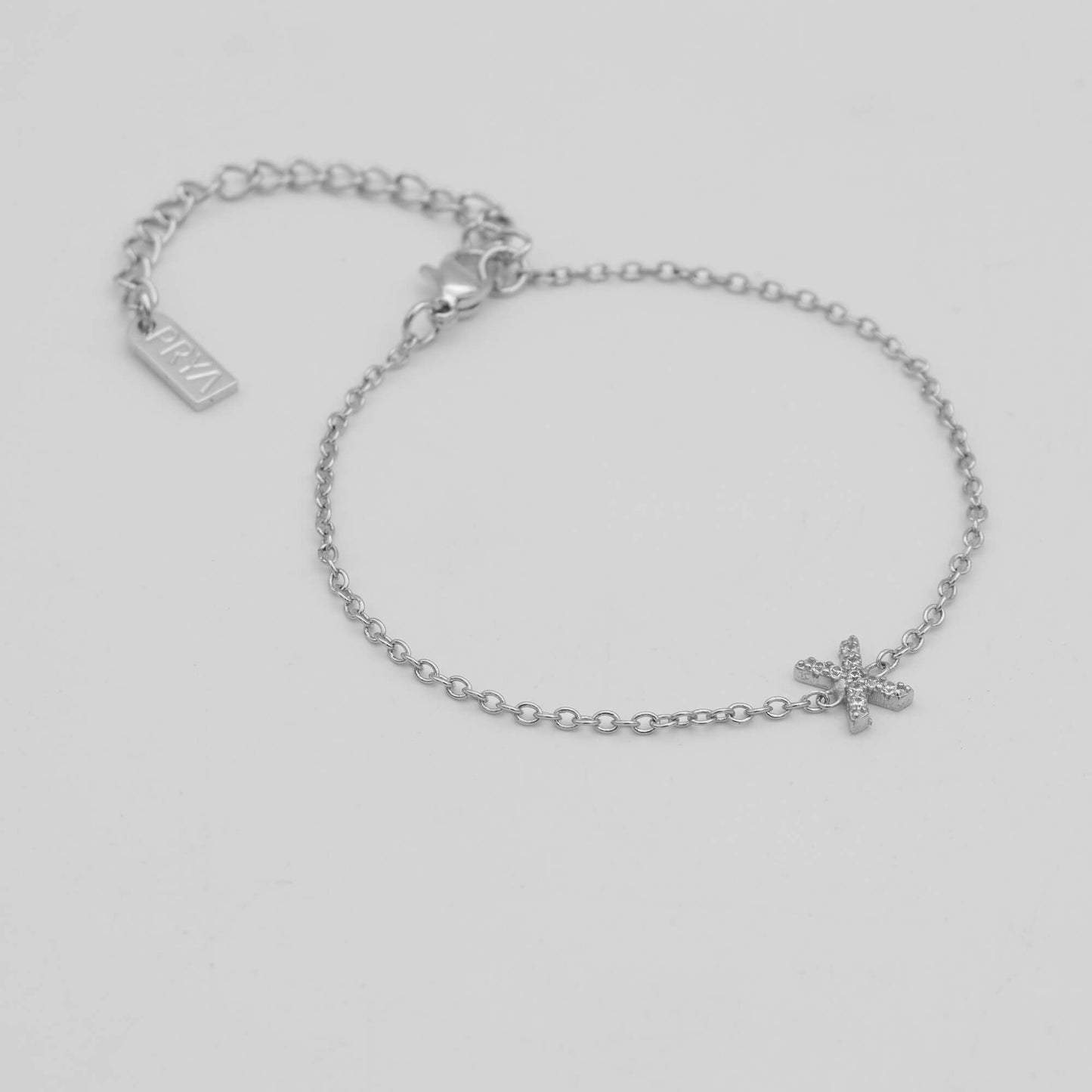 Lana icy initial bracelet