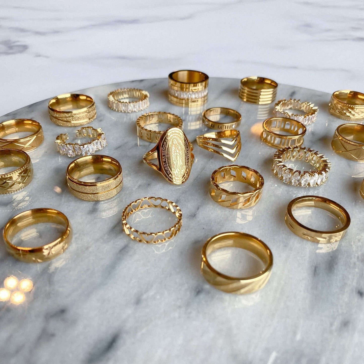 Serena Linked Love Heart Ring