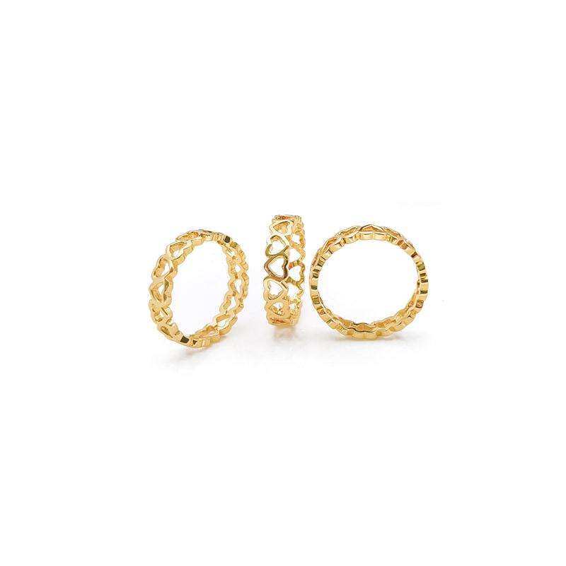 Serena Linked Love Heart Ring